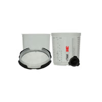 3M PPS Series 2.0 Spray Cup System Kit, Std (22 fl oz, 650 mL), 200u Micron Filter, 1 kit/cs