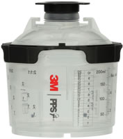 3M PPS Series 2.0 Spray Cup System Kit, Micro (3 fl oz, 90 mL), 200u Micron Filter, 1 kit/cs