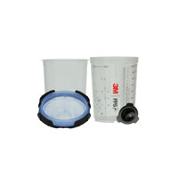 3M PPS Series 2.0 Spray Cup System Kit, Midi (13.5 fl oz, 400 mL), 125u Micron Filter, 1 kit/cs