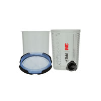 3M PPS Series 2.0 Spray Cup System Kit, Lg (28 fl oz, 850 mL), 125u Micron Filter, 1 kit/cs