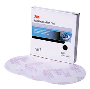 Red Abrasive Stikit Disc, 6 in, P1000, 25 discs per box