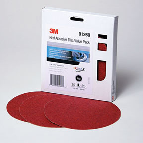 Red Abrasive Stikit Disc Value Pack