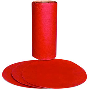 Red Abrasive PSA Disc, 5 in, 40 D Weight, 25 discs per box