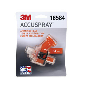 Accuspray Atomizing Head Single, 1.4mm Orange