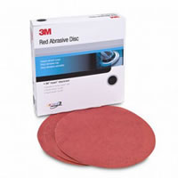 Red Abrasive Hookit Disc, 8 in, 40 D Weight, 25 discs per box