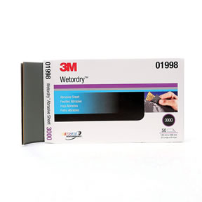 Wetordry Abrasive Sheet, 3000 Grade, 5-1/2" x 9"