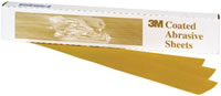Production Resinite Gold Sheet 02568, 2 3/4" x 17 1/2", P180A, 50 sheets/box