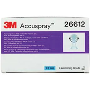 3M Accuspray Atomizing Head Refill Pack for 3M PPS Series 2.0, Blue, 1.2 mm