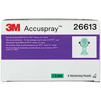 3M Accuspray Atomizing Head Refill Pack for 3M PPS Series 2.0, Green, 1.3 mm