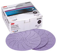Purple Clean Sanding Hookit Disc, 5 in, P800, 50 discs per box