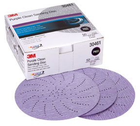 Purple Clean Sanding Hookit Disc, 5 in, P600, 50 discs per box