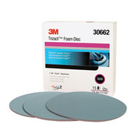3M Hookit Trizact Foam Disc, 6 in, 5000, 15 discs per box