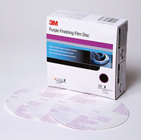 Purple Finishing Film Hookit Disc, 6 in, P1200, 50 discs per box