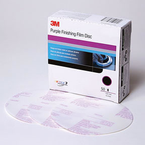 Purple Finishing Film Hookit Disc,  6 in, P800, 50 discs per box