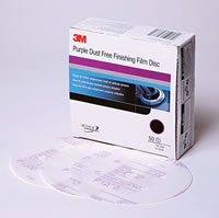 Purple Finishing Film Hookit Disc Dust-Free, 6 in, P1000, 50 discs per box