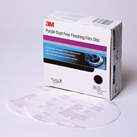Purple Finishing Film Hookit Disc Dust-Free, 6 in, P600, 50 discs per box