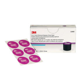 Paint Defect Removal Abrasive, 32mm Circle, 1500 Grade