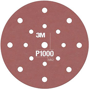 3M Hookit Flexible Abrasive Disc 270J, 6 in, Dust Free, P1000