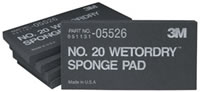 Wetordry Sponge Pad 20 05526, 2 3/4" x 5-1/2" x 3/8", Box of 5