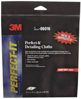 Perfect-It Detailing Cloths 06016, 12" x 14", 6 Cloths/Pack
