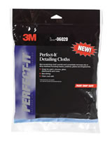 Perfect-It III Auto Detailing Cloth, Light Blue, 12" x 14", 6 Cloths per Pack