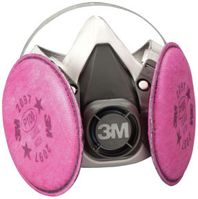 Half Facepiece Respirator Packout 07182, Medium, with Particulate Filters PN 07184, P100