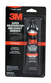 Super Weatherstrip Adhesive 08002 Yellow, 2 oz Tube
