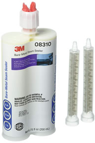 Automix Bare-Metal Seam Sealer - Beige, 200 mL Cartridge