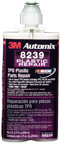 Automix TPO Plastic Parts Repair 08239, 200 mL Cartridge, 6/cs