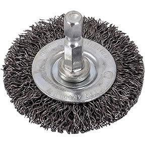 2" Wire Wheel with 1/4" Shank - Coarse Wire