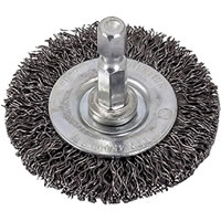 2" Wire Wheel with 1/4" Shank - Coarse Wire