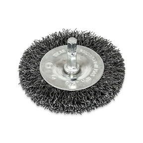Wire Wheel, 3" w/ 1/4" Shank - Coarse Wire