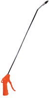 Deluxe Air Blow Gun with 20" Long Angled Nozzle and 1/2" Removable Rubber Tip