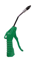 Green Deluxe 4" Air Blow Gun with 1/2" Removable Rubber Tip