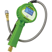 Digital Tire Inflator w/ Stainless Steel Hose & Push-Lock Coupler Chuck - Green