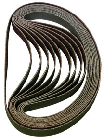 10pk sanding belt 60 grit 3/8x13in.