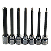 7 Pc. 4.5" Long Metric  Hex Bit Socket Set