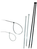 4 Black UV Stabilized Nylon Cable Ties, 100 pc.