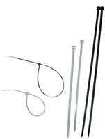 11 Black Uv Stabilized Nylon Cable Ties, 100 pc.