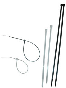 18 Black Uv Stabilized Nylon Cable Ties, 25 pc.