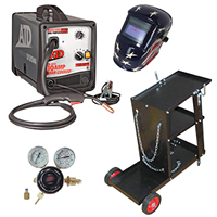 130A MIG/Flux Core Welder Kit & Cart
