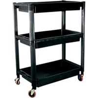 3-Tray Black Cart