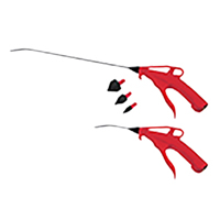 2 Pc. 4" and 13" Pistol-Grip Air Blow Gun Set with Rubber Tips